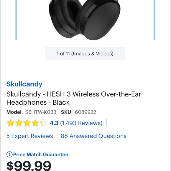 Skull candy hesh 3 earphones - Picture 3 of 3